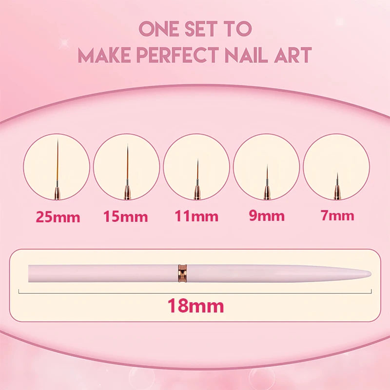 MagicStrokes Nail Art Liners Deluxe Set
