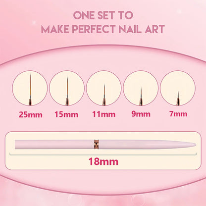 MagicStrokes Nail Art Liners Deluxe Set